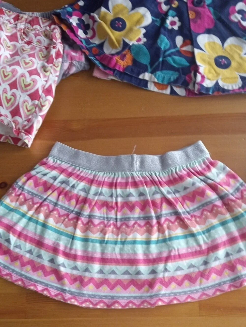 Gymboree Girls Floral & Plaid Skirt Mix in Pink, Purple, Blue